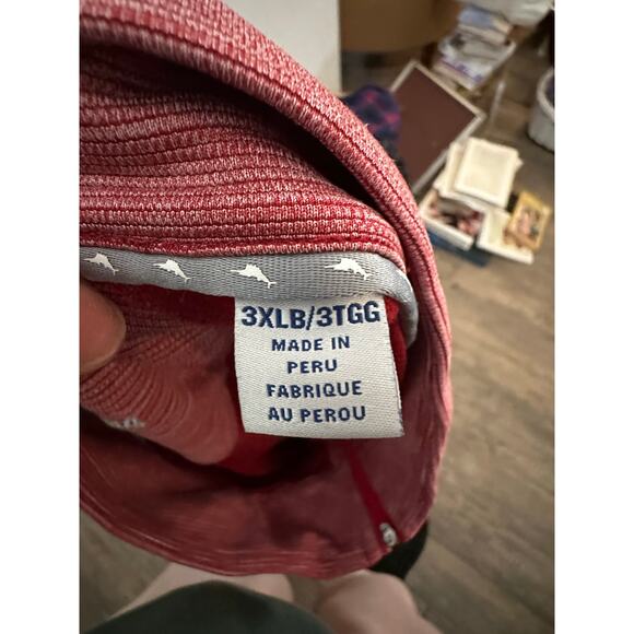 Tommy Bahama Men's Red Active 1/4 Zip Long Sleeve Pullover Sweatshirt Size 3XL - Picture 6 of 6